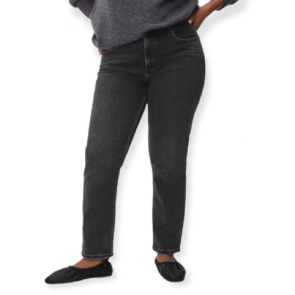 Everlane Jeans Everlane New The Curvy 9s Straight Jeans Washed